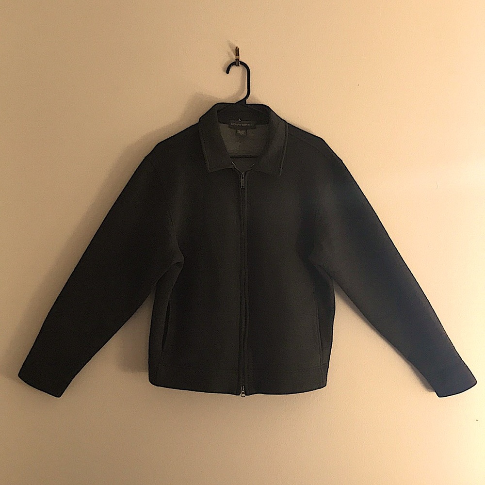 Black Banana Republic mens zip up long sleeve